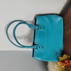 - Nordstrom's Blue Leather Shoulder Bag Purse
